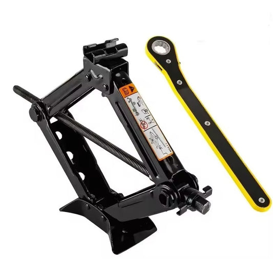 Cric Auto Trapezoidal pentru Ridicarea Masinii, Greutate Maxima Suportata 3 Tone, Ideal pentru Vehicule Tip Autovehicul, Motocicleta, ATV, Camion, Utilaj Agricol, 41.5 × 9 × 10 cm, Negru
