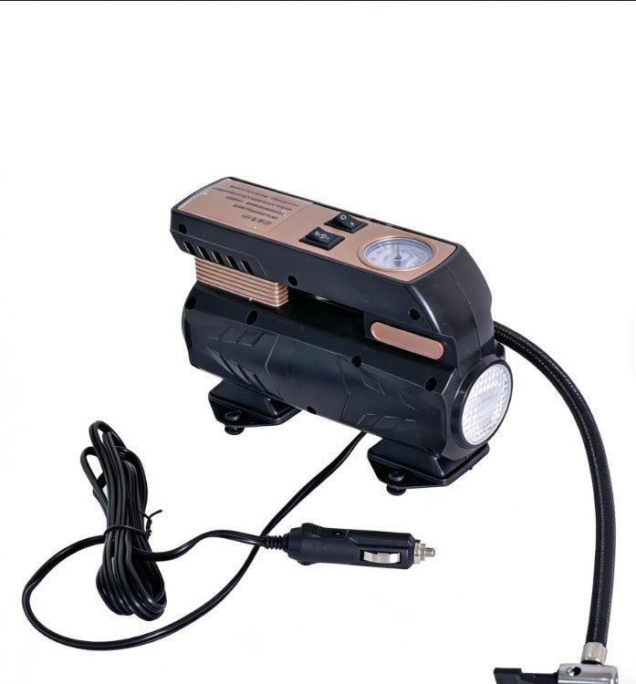 Compresor Auto Portabil Digital 12V | Umflare Rapidă Anvelope | Manometru LCD Integrat