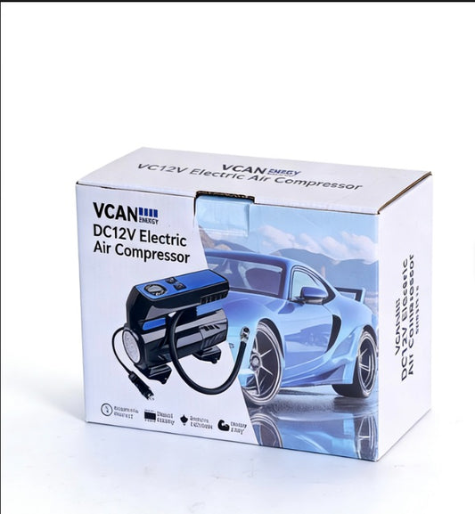Compresor Auto Portabil Digital 12V | Umflare Rapidă Anvelope | Manometru LCD Integrat