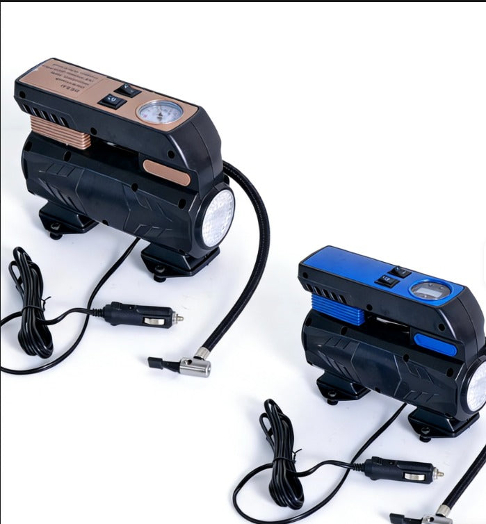 Compresor Auto Portabil Digital 12V | Umflare Rapidă Anvelope | Manometru LCD Integrat